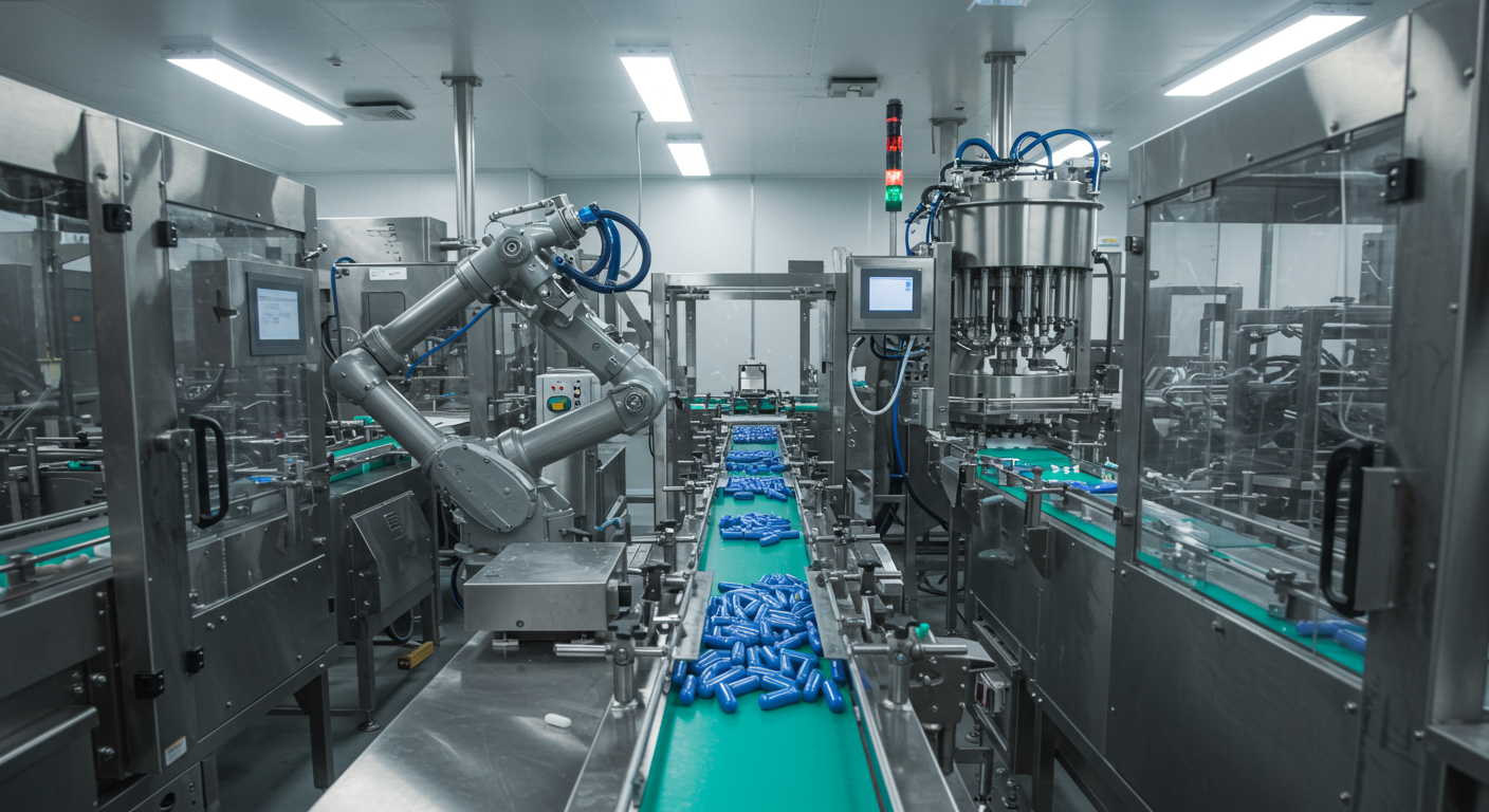 Probiyotik kapsül üretim hattı