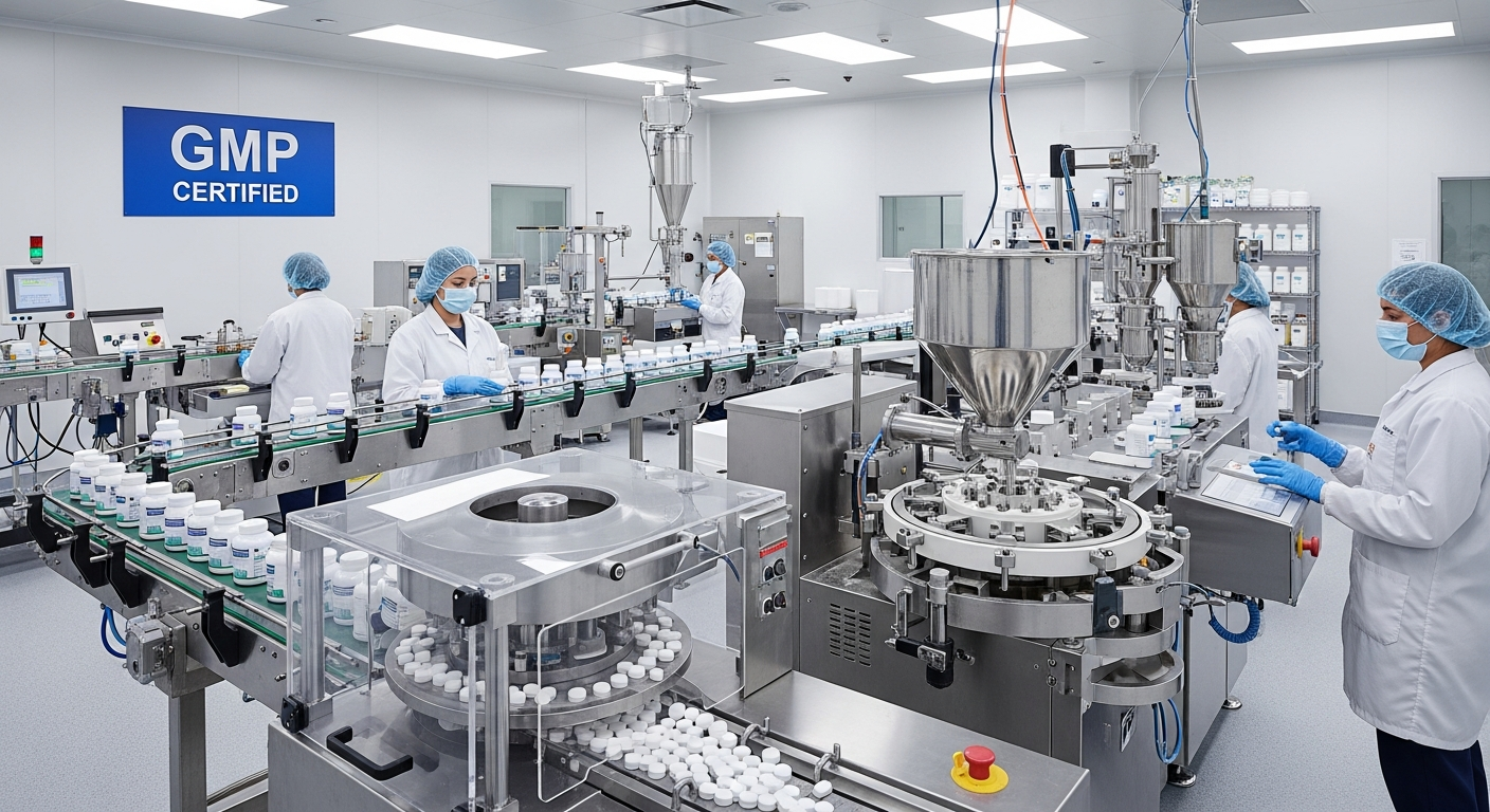 Gıda takviyesi fason üretim tesisi