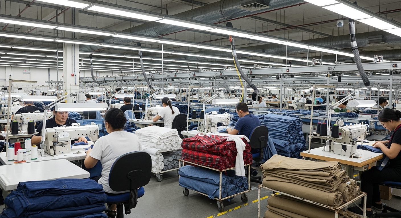 Tekstil fason üretim hattı